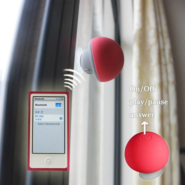 Mushroom Bluetooth Speaker with Suction Cup – Mini Hands-Free Speaker